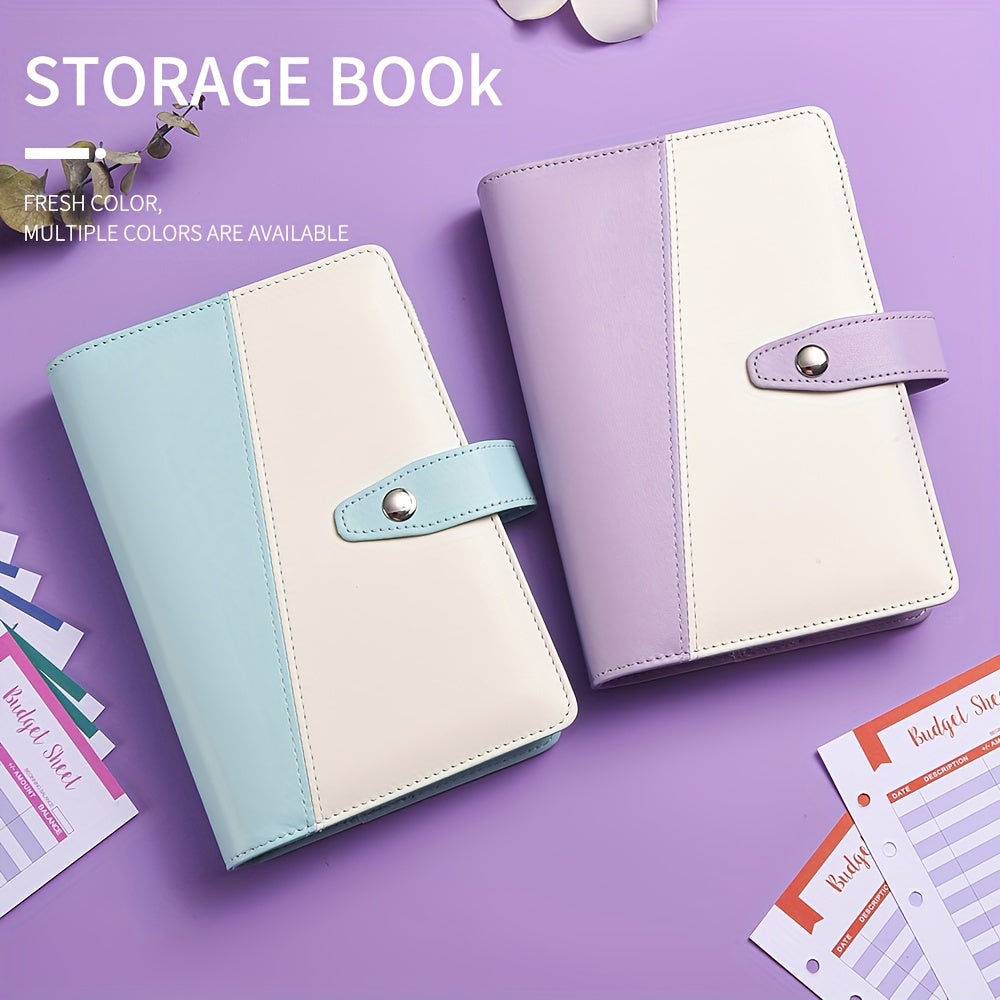 Mini A6 Budget Binder for Cash Stuffing with Zippered Envelopes