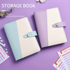 Mini A6 Budget Binder for Cash Stuffing with Zippered Envelopes