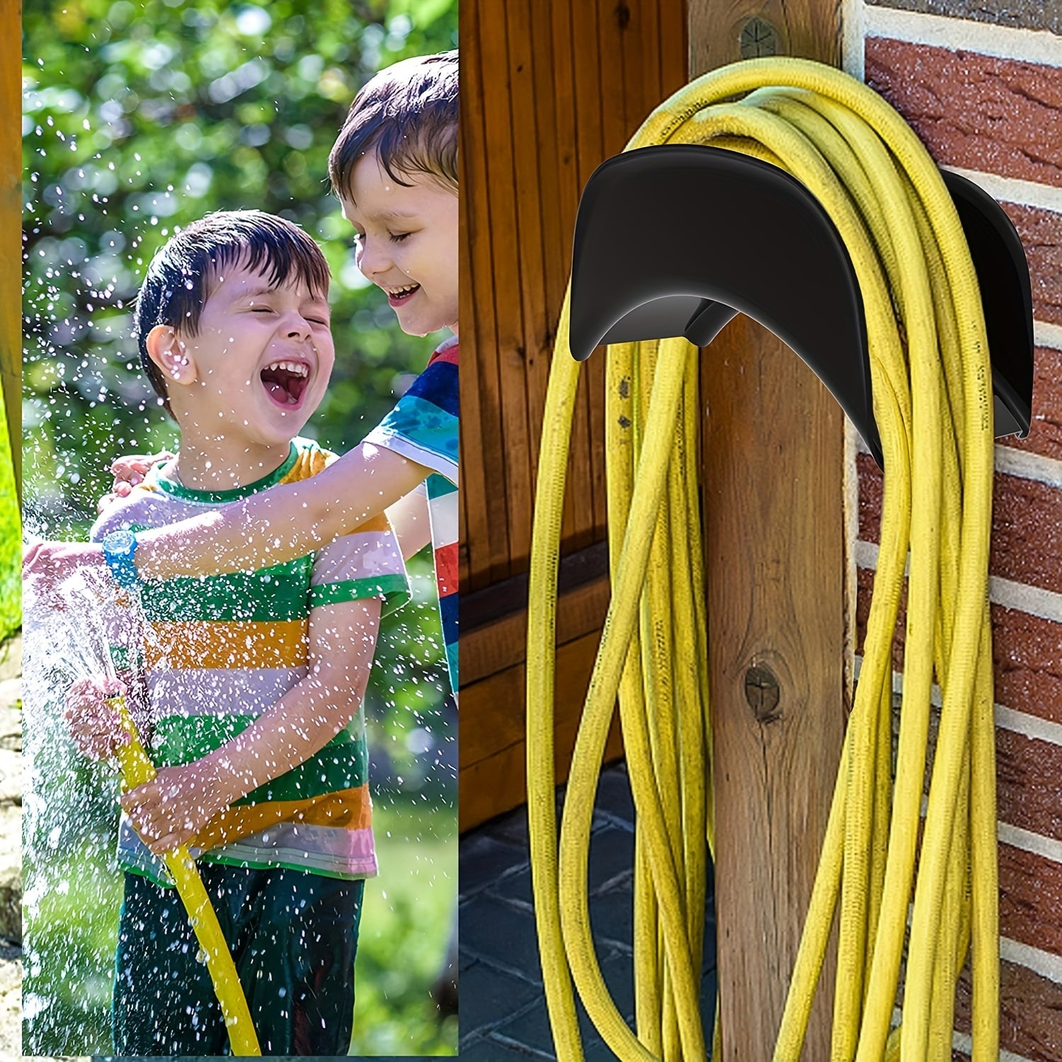 Heavy Duty Water Hose Holder Steel Wall Mounted Hose Bracket