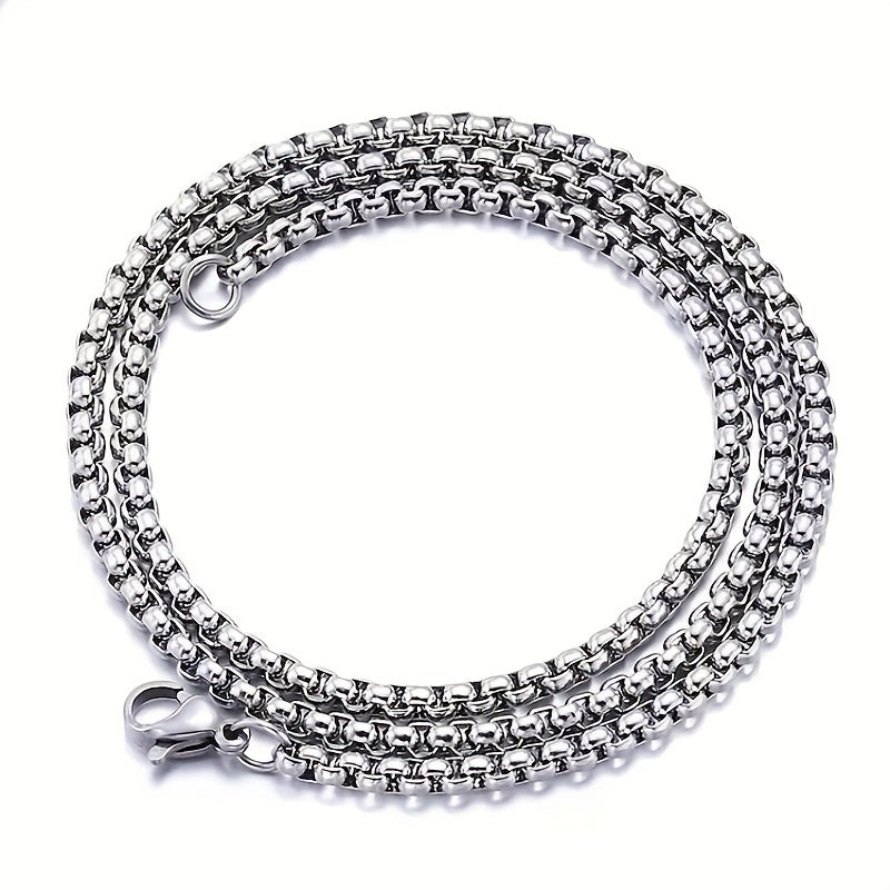 Men's Titanium Steel Necklace Hip hop Pendant with Chain