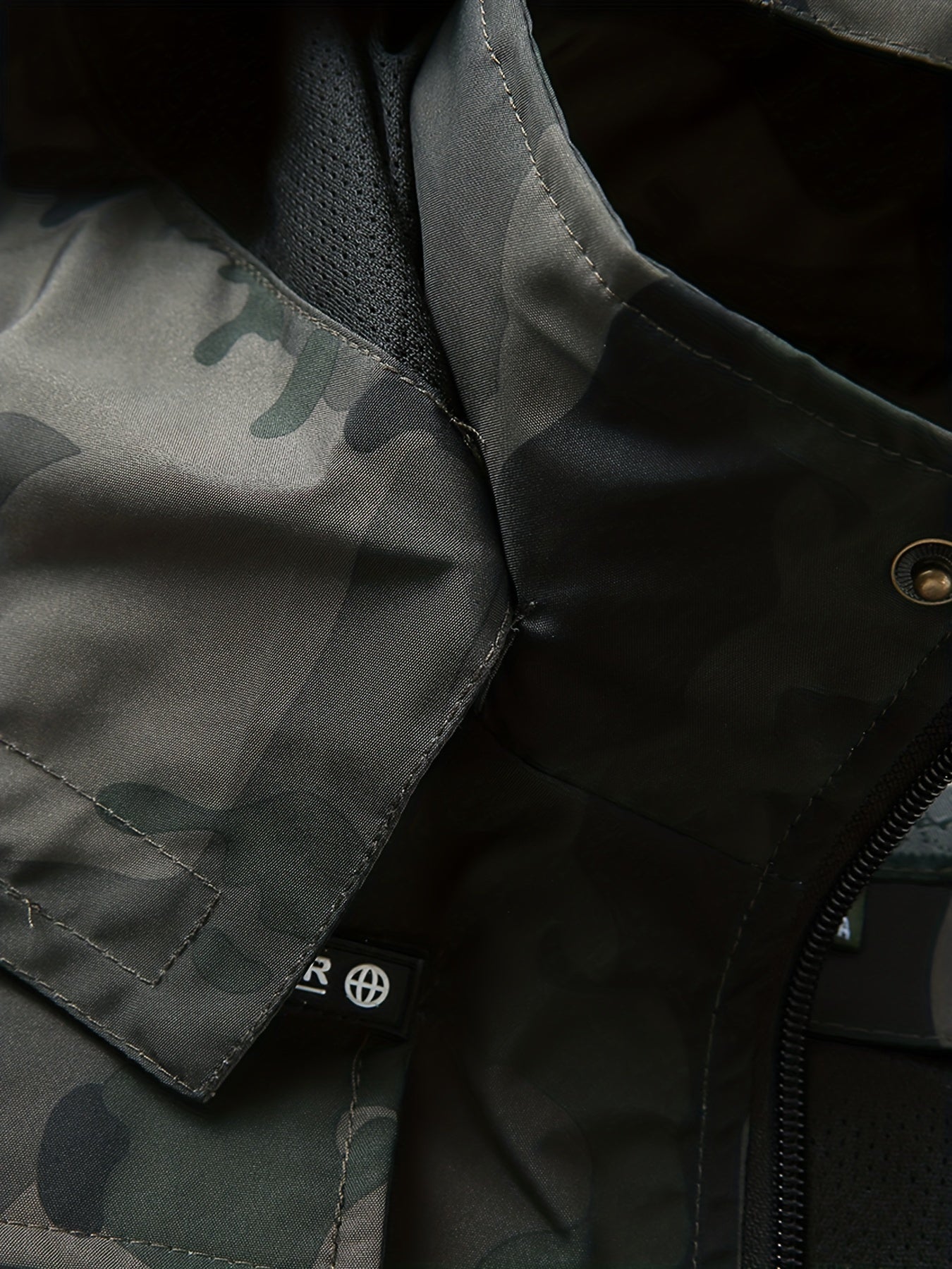 Men's Camo Hooded Jackets Comfy Military Style Coats