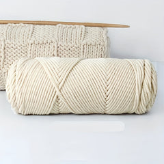 Soft Solid Cotton Yarn for Knitting DIY Handicrafts
