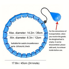 Adjustable Fitness Hoops for Men & Women - Yoga, Pilates & Home Gym Equipment