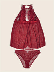  Sexy Lace Dress & Panty Lingerie Set