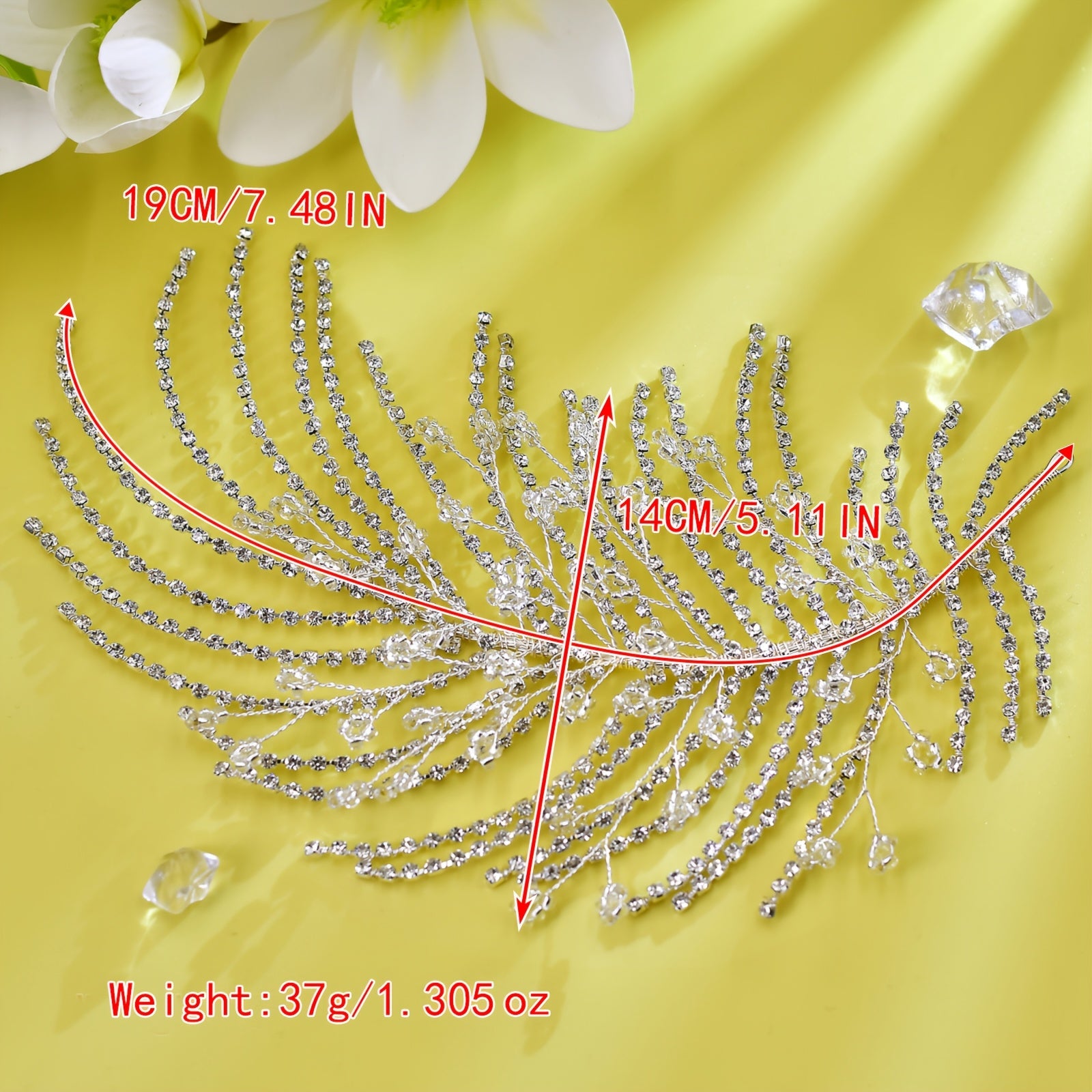 Vintage Bridal Headpiece Red Feather Hair Accessory for Weddings