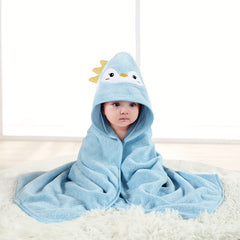 Kids Hooded Bath Towel Cartoon Animal Designs High Absorbency Bathrobe