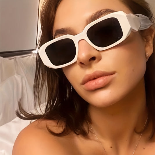 Rectangle Frame Sunglasses Gradient Lens UV400