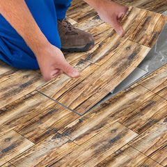 5pcs Peel And Stick Floor Tile Wood Flooring Self Adhesive Vinyl