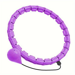 Detachable 24 Sections Pilates Fitness Hoop Exercise Ring With Weighted Ball