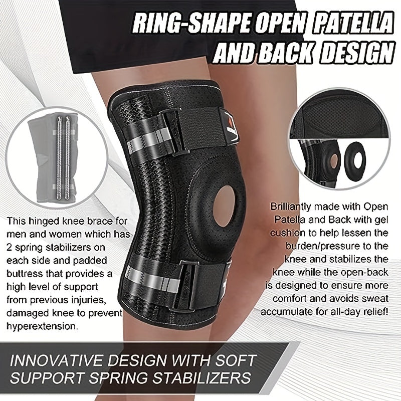 Adjustable Knee Brace Stabilizes and Supports Arthritis Meniscus Tear ACL
