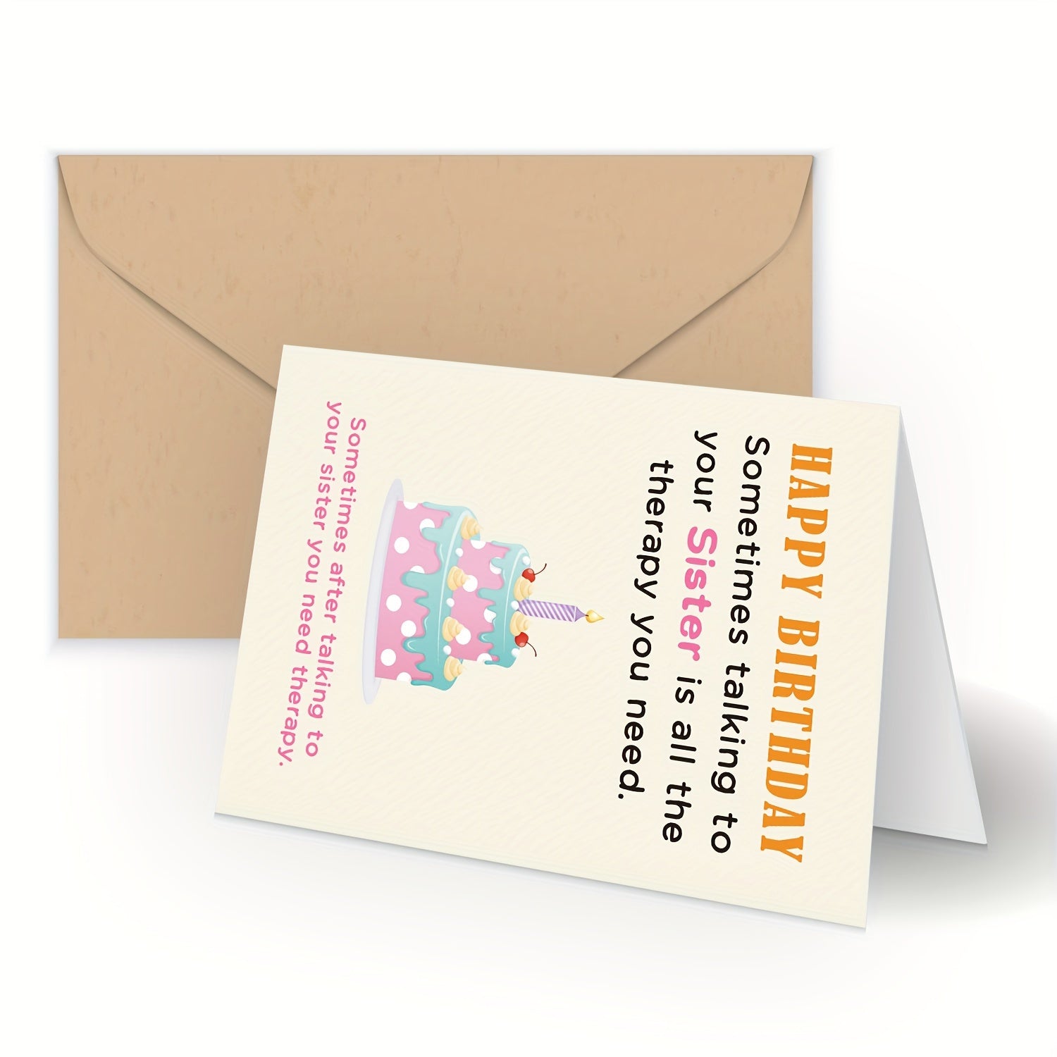 Sister Birthday Card Funny Happy Birthday Card To Sister