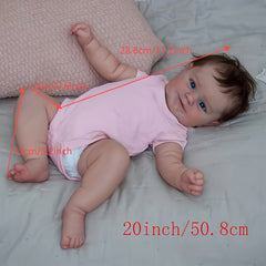 50 8 Cm 20 Inch Lifelike Newborn Baby Doll Realistic Veins Reborn Baby Gift
