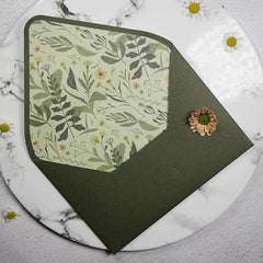 Avocado Green Gift Card Envelope Set