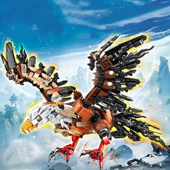National Phoenix Nine Peacock Eagle Mech Robot Building Blocks Toy Gift 1000pcs