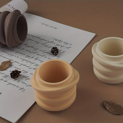 DIY Gypsum Candle Holder Silicone Mold for Wax Making