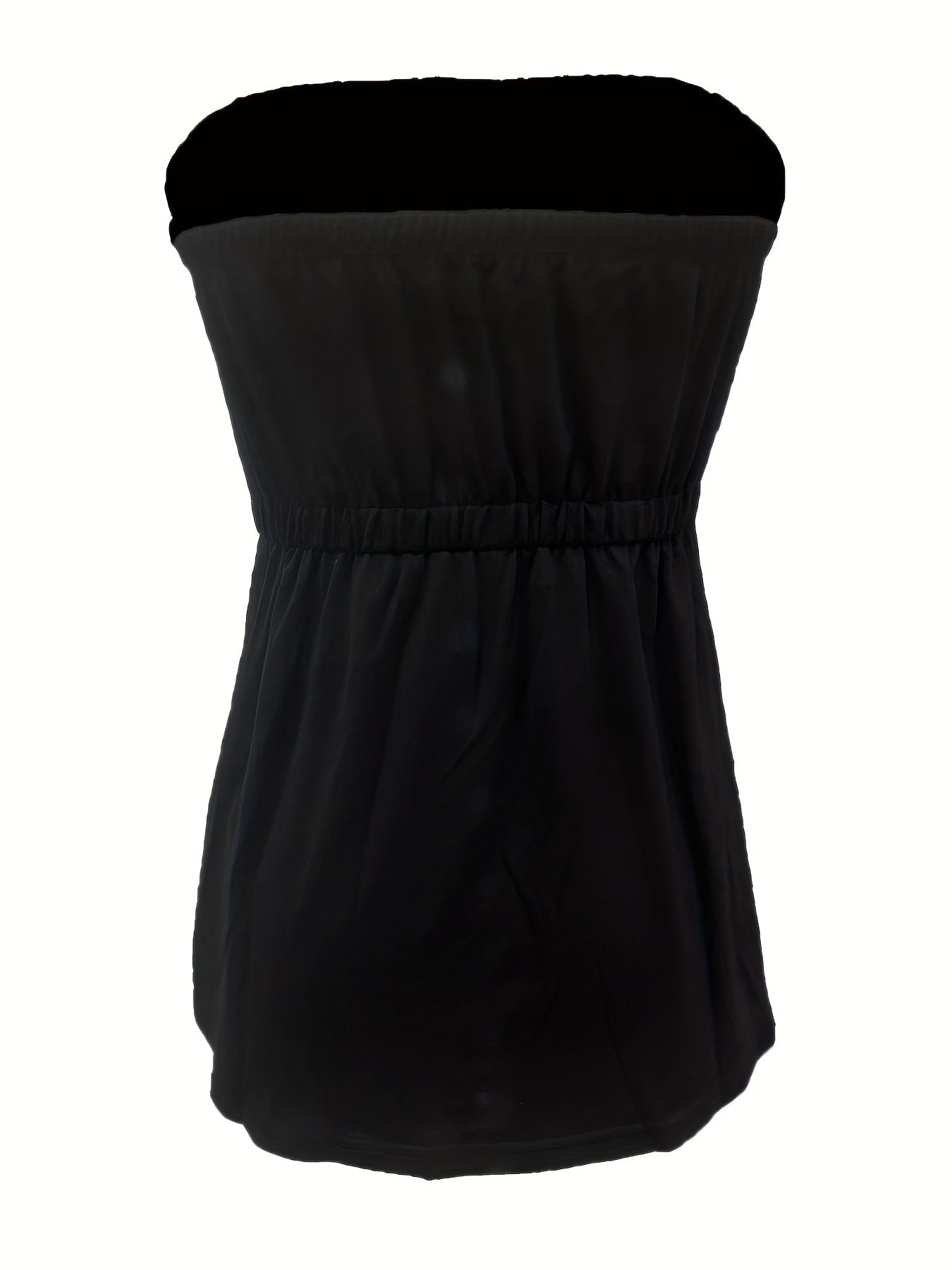 Pleated Tube Top Bandeau Summer Sleeveless Top