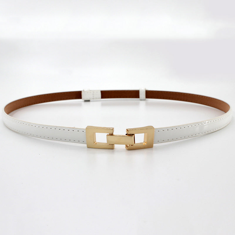 Thin Belt Women's Adjustable Buckle Waist Belt