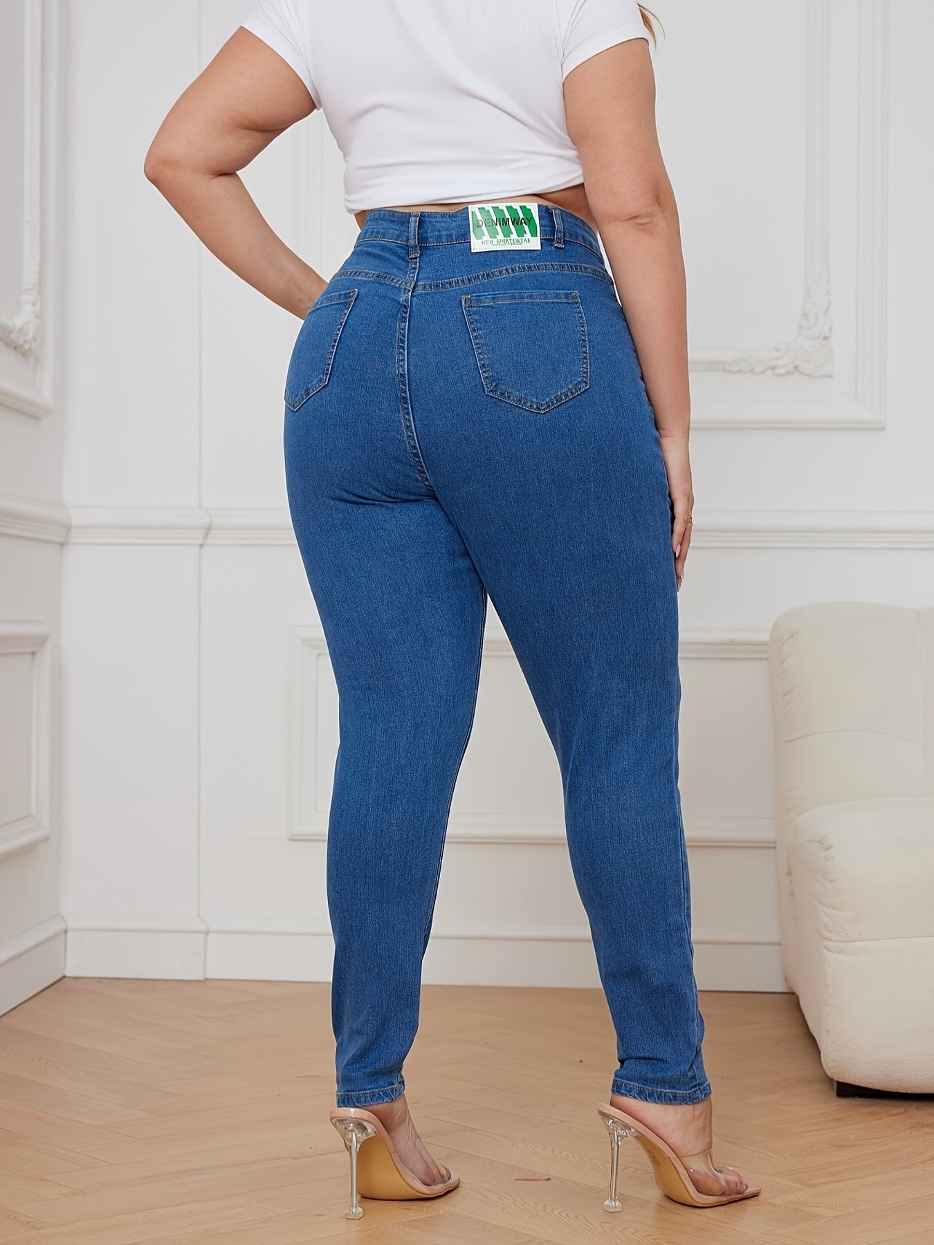  Ripped High Waisted Skinny Jeans