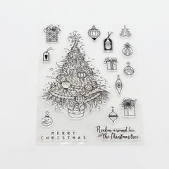 Christmas Stamp Painting Tool DIY Scrapbook Decoration Silicone Stamp