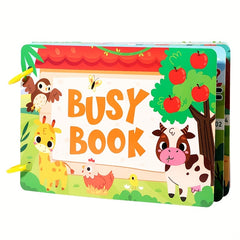 Colorful Interactive Busy Book for Kids - Educational Paperback