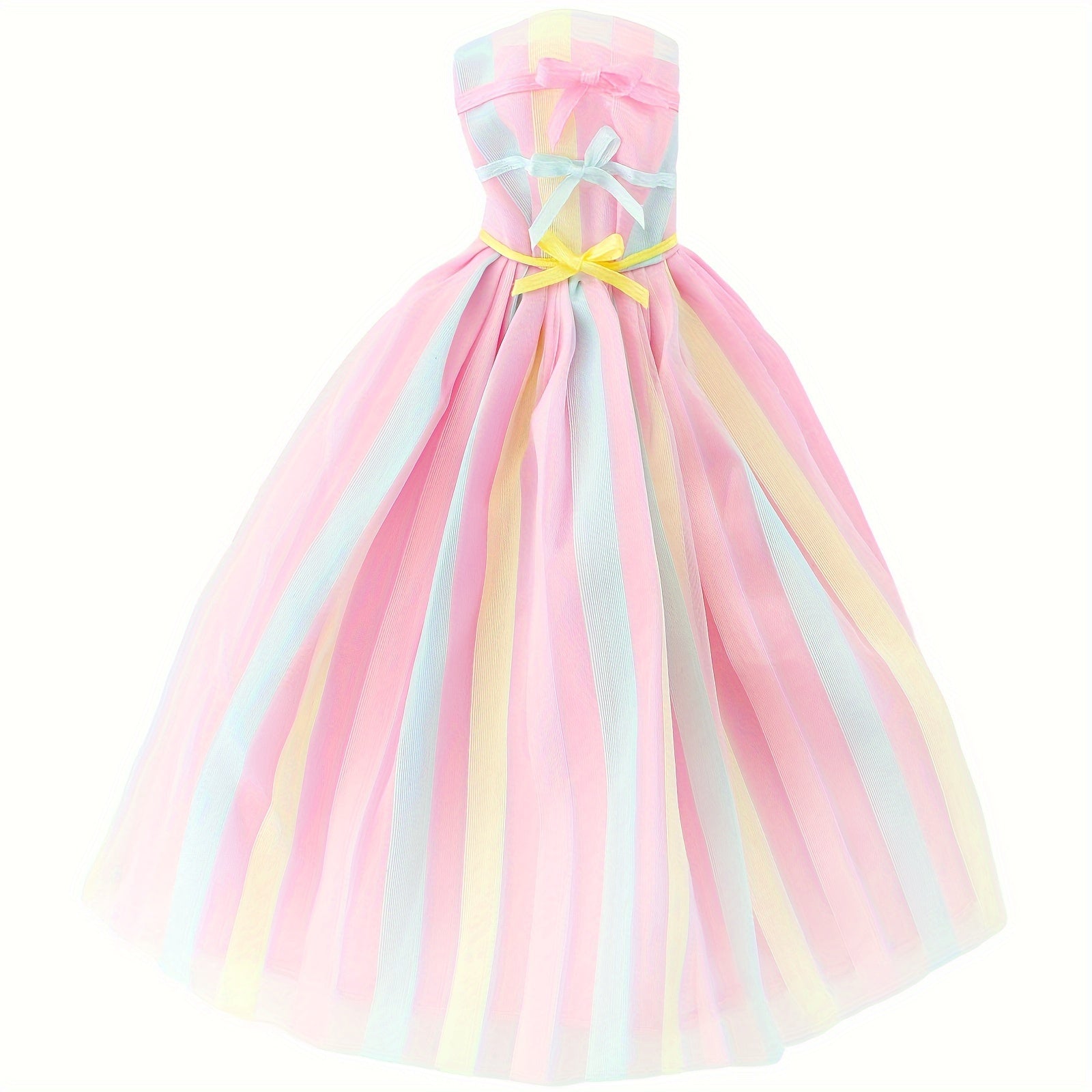 Doll Wedding Dress Lace Princess Party Prom Dress for 11.5-Inch Doll