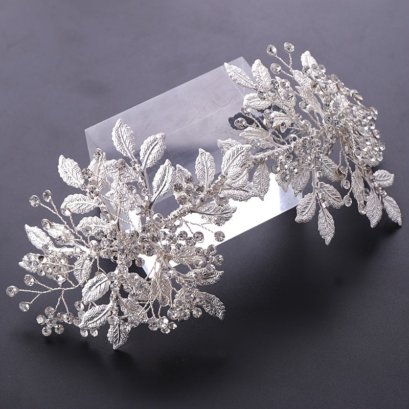 Bridal Silvery Crystal Wedding Hair Clip