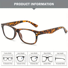 Men's Casual Anti Light Glasses Retro Reading Glasses Protective Glasses