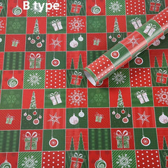 1pc Christmas Gift Wrapping Paper Thickened Copper Paper