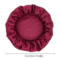 Satin Bonnet for Nighttime Sleeping & Showering