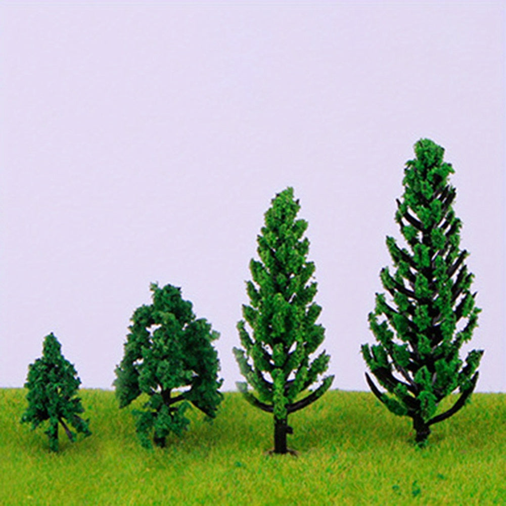 50pcs Mixed Tree Train Landscape DIY Crafts Decoration for Halloween Christ