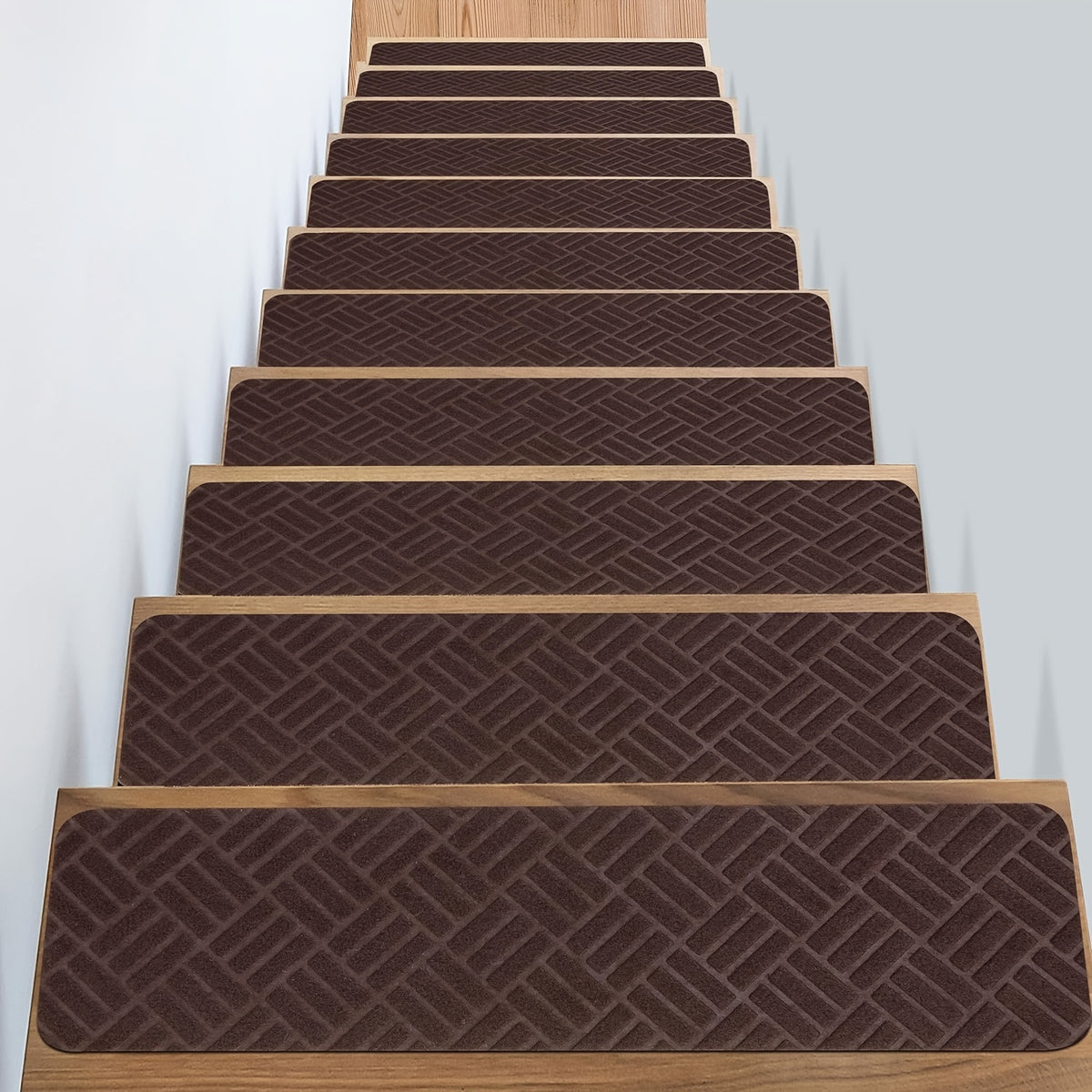 Non Slip Stairs Carpet Tape For Hardwood Floors Soft Peel And Stick Brown