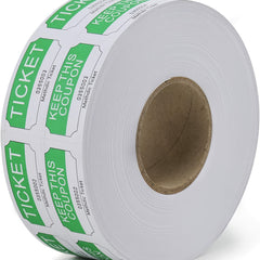 2000 Raffle Tickets Double Roll for Events Entry, Reward, Fundraiser