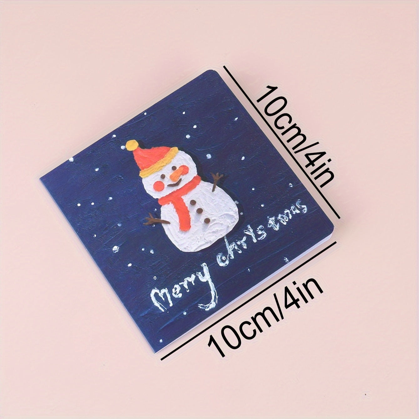 6pcs Christmas Greeting Card High end Christmas Blessing Postcard