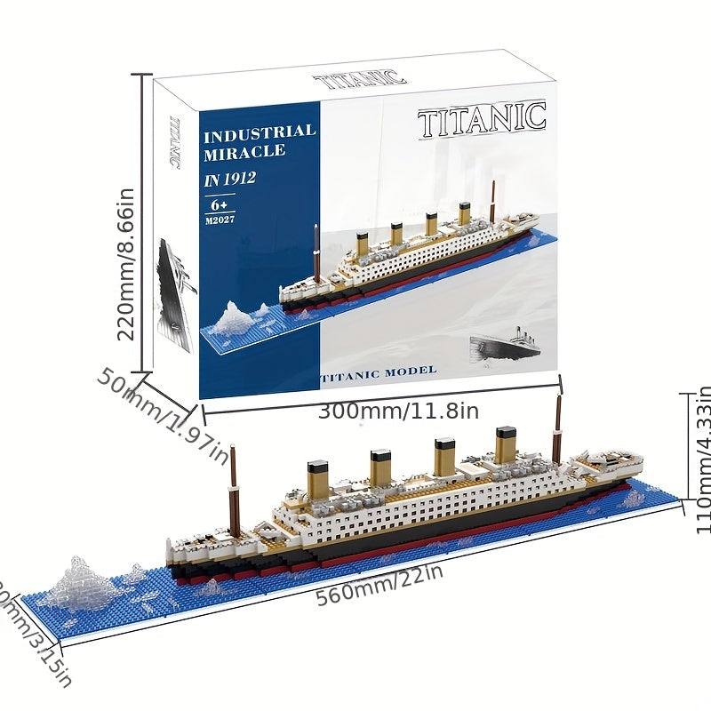 Chinese Building Blocks High Difficult Cruise Model Toy Gift