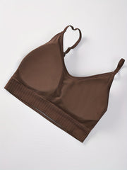 Plus Size Striped Wireless Sports Bra & Panty Set