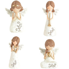 Angel Crafts Resin Praying Angels Love Heart Ornaments Home Decor