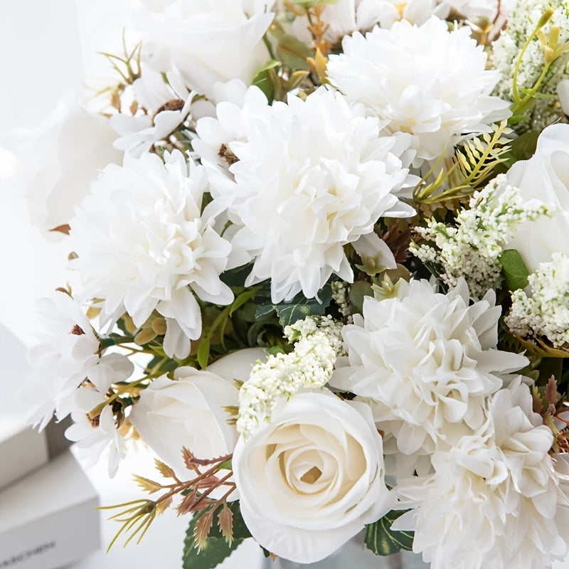 Boho Wedding Table Centerpiece Fabric Flowers for Farmhouse Home and Wedding