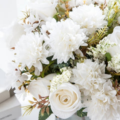 Boho Wedding Table Centerpiece Fabric Flowers for Farmhouse Home and Wedding