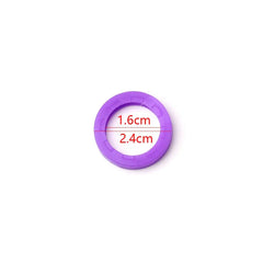 8pc Silicone Key Cap Covers Random Colors Key Holder