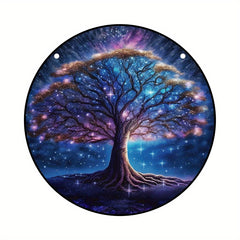 Tree Of Life Suncatcher Stained Plastic Window Hanging Home Decor Garden Decor
