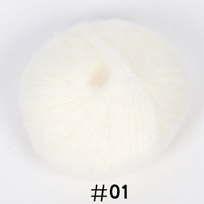 Soft Mohair Yarn for DIY Shawl Scarf Hat
