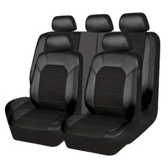 Car Seat Cover Set PU Leather Seat Protection for Most Cars