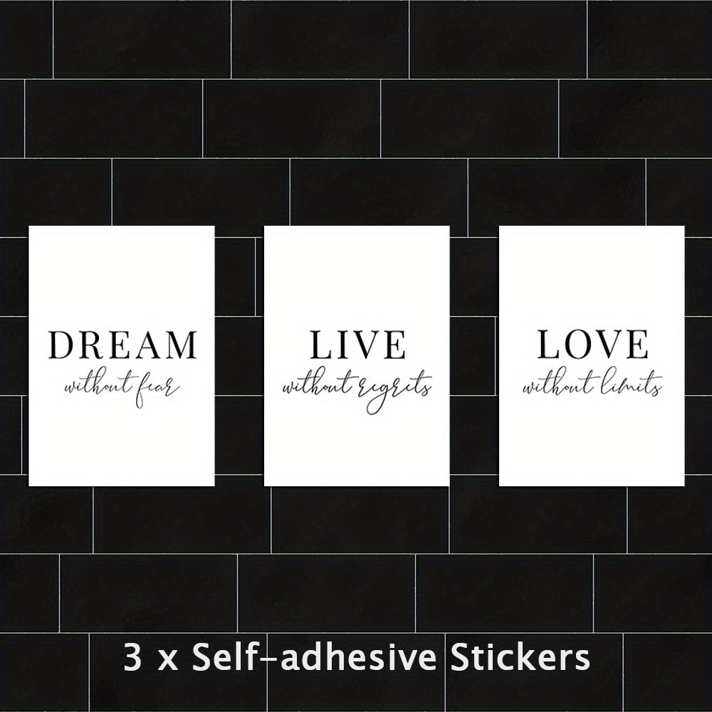 Motivational Quotes Stickers - Fearless Love Dream Big