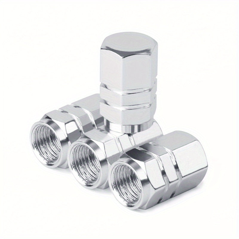 4pcs Aluminum Alloy Tire Valve Mouth Cover for Car Motorcycle Truck Bicycle
