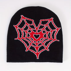 Spider Eye Jacquard Beanie Unisex Hip Hop Knit Hat