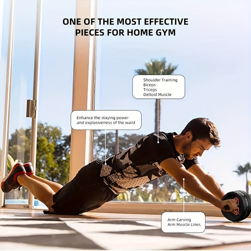 Abdominal Exercise Wheel Silent Muscle Trainer