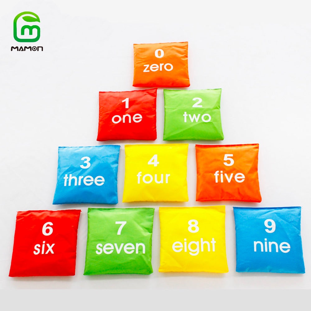 10pcs Small Bean Bags Kids Sandbag Tossing Game For Toddler Preschool Classroom