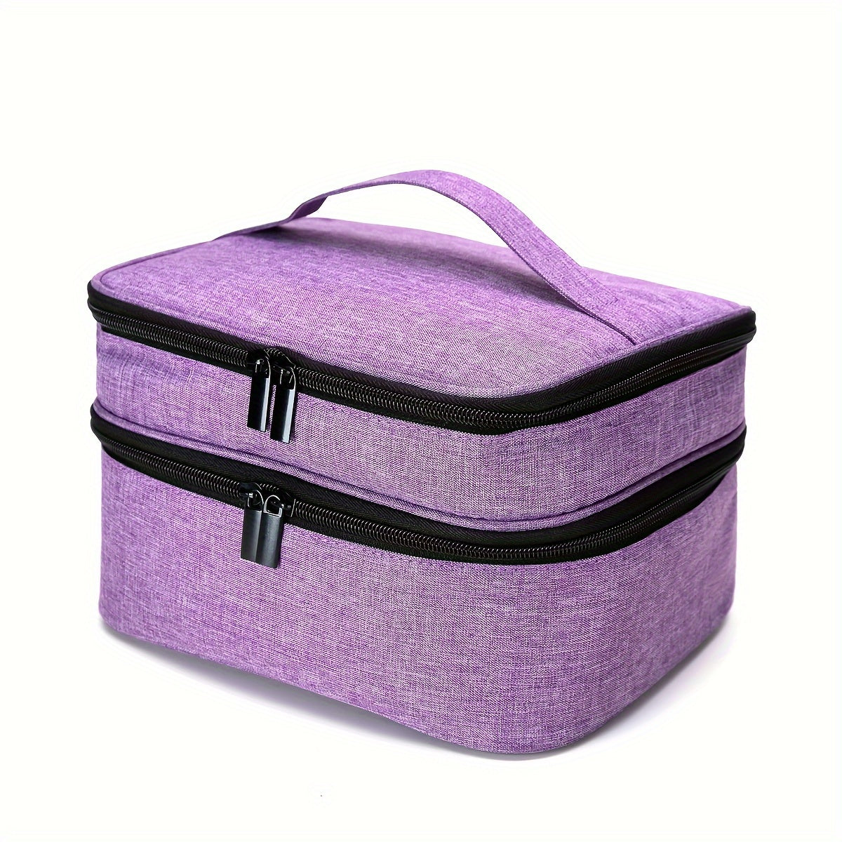Nail Polish Storage Bag Holds 30 Bottles Double Layer Essential Storage Box