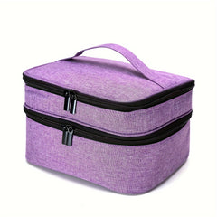 Nail Polish Storage Bag Holds 30 Bottles Double Layer Essential Storage Box