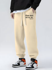 Men's Print Sweatpants Casual Drawstring Joggers With Pockets